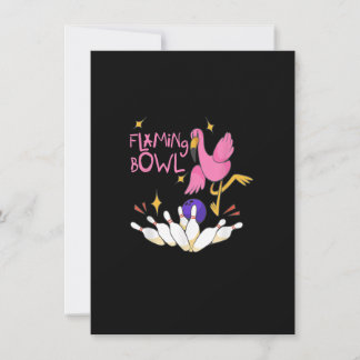 Flamingbowl Bowling Event Women Girls Flamingo Bow Invitation