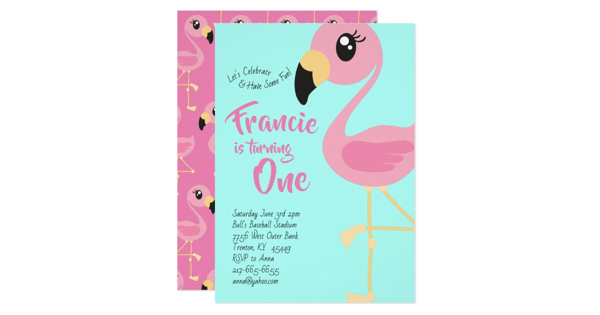 flamingo first birthday shirt