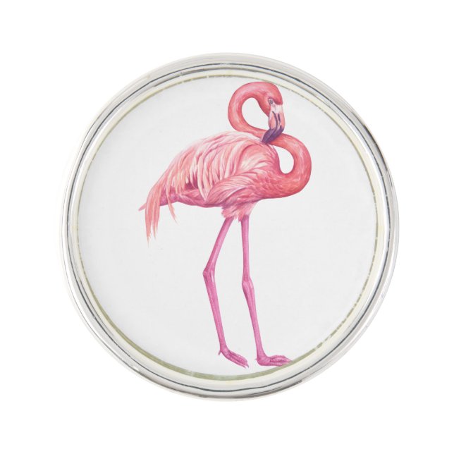 Flamingo 2 lapel pin (Front)