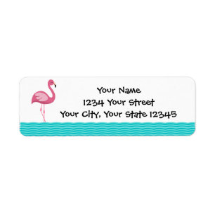 Flamingo Address Label