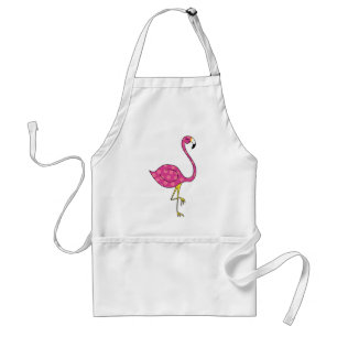 flamingo adult apron