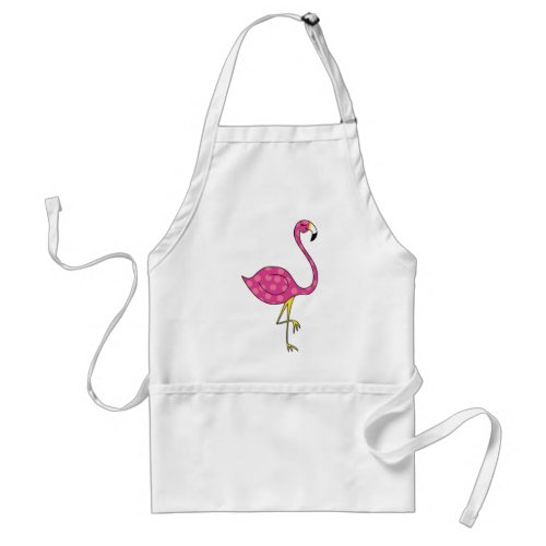 flamingo adult apron