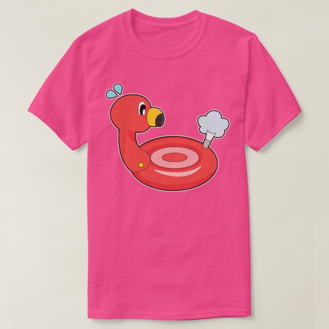 Flamingo Air mattress T-Shirt (Design Front)