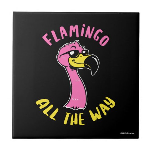 Flamingo All The Way Ceramic Tile