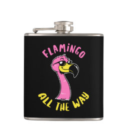 Flamingo All The Way Flask