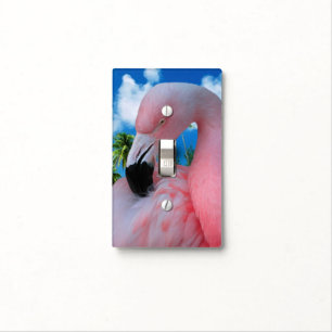 Flamingo and Beach Light Switch Cover