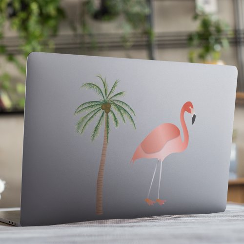 Flamingo And Palm Tree Sticker