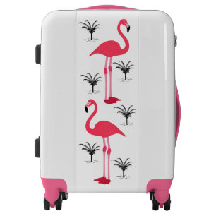 Flamingo and Palm Trees Luggage