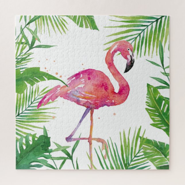 Flamingo and Palms Puzzle (Vertical)