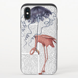 Flamingo and Parasol iPhone X Slider Case