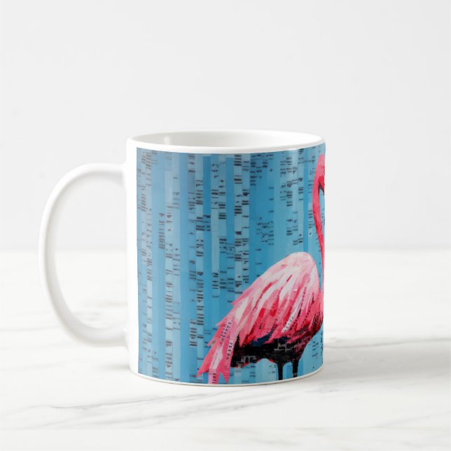 Flamingo Animal Bird Art Decor Paint  Coffee Mug (Left)