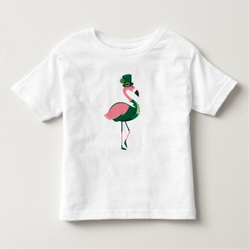Flamingo Animal St Patricks Day Toddler T_shirt