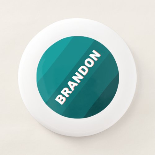 Flamingo Aqua Bold Stripes with Name