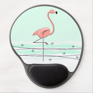 Flamingo Aqua gel mousepad