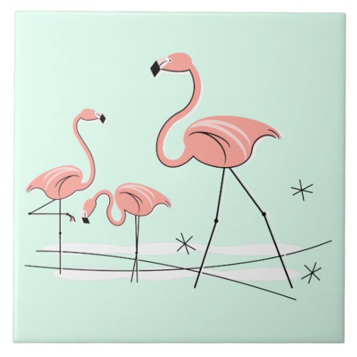 Flamingo Aqua Ocean Trio 2 flip tile