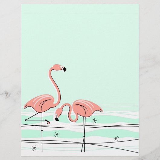 Flamingo Aqua pair (Front)