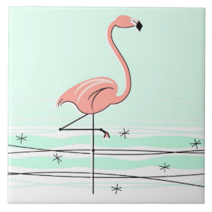 Flamingo Aqua tile