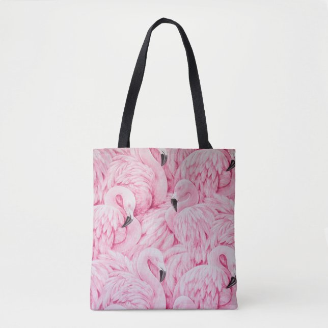 FLAMINGO ARE EVERYWHERE TOTE BAG (Front)