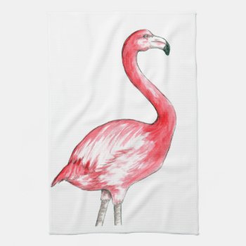 Flamingo Art Towel by Shaneys at Zazzle