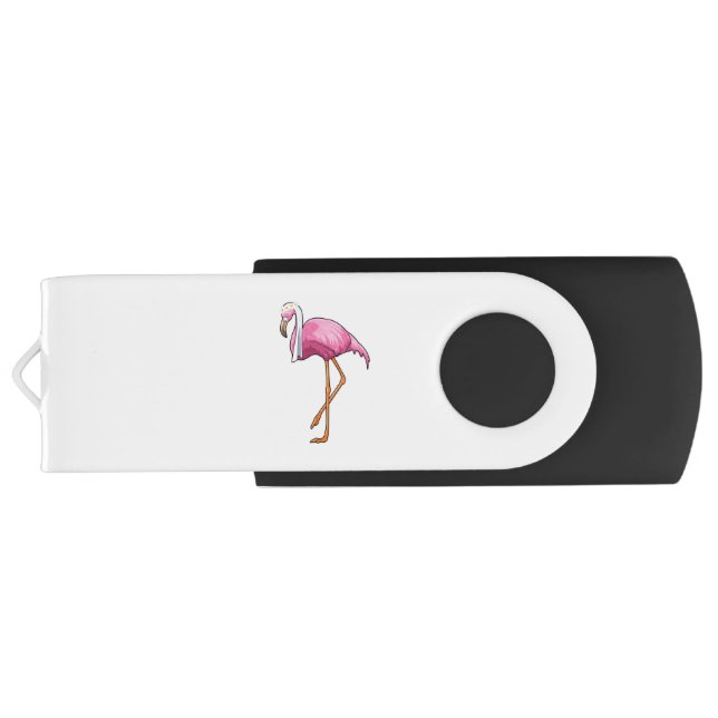 Flamingo as Bride with Veil Flash Drive (Back)