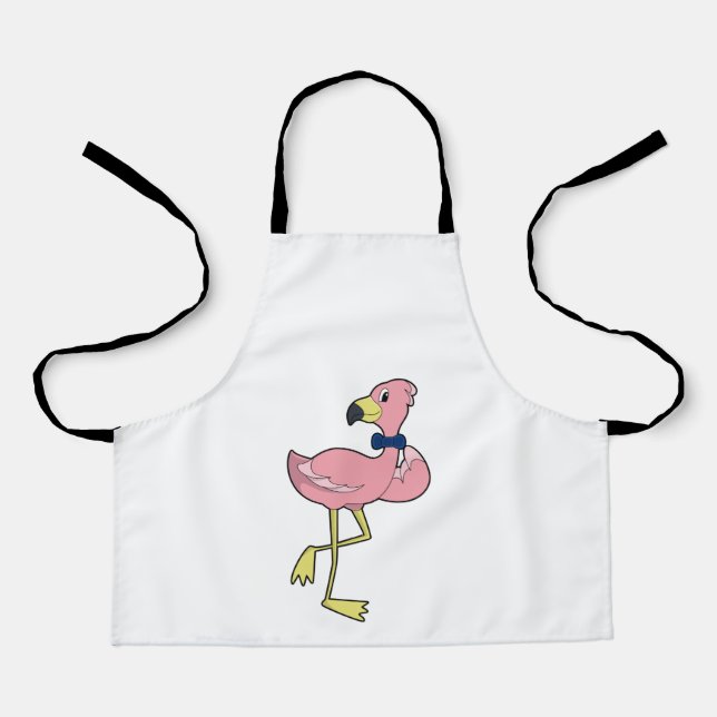 Flamingo as Gentleman with Tie Apron (Front)