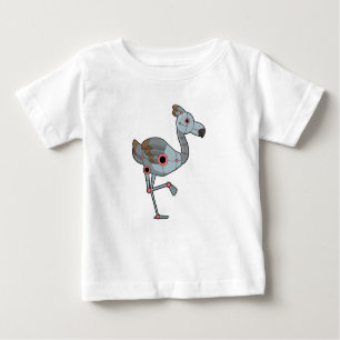 Flamingo as Robot Baby T-Shirt