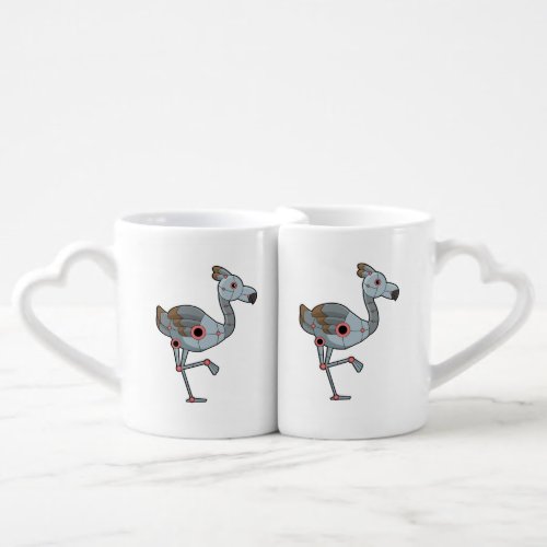 Flamingo as Robot Coffee Mug Set