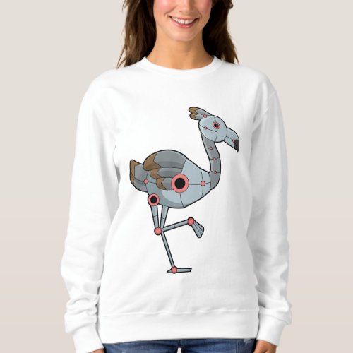 Flamingo as Robot Sweatshirt