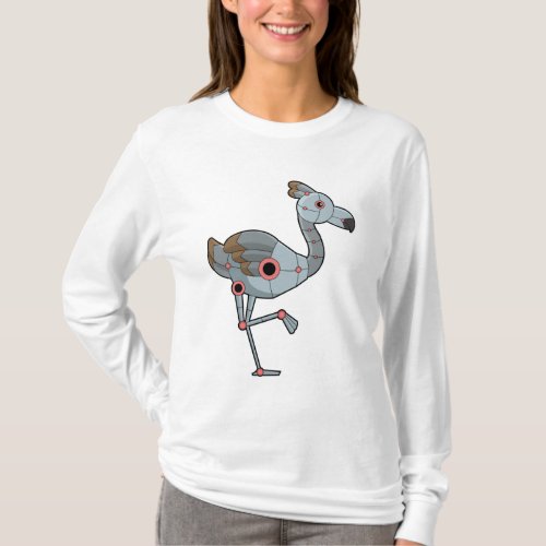 Flamingo as Robot T_Shirt