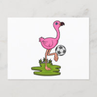 Flamingo as Soccer player with Soccer