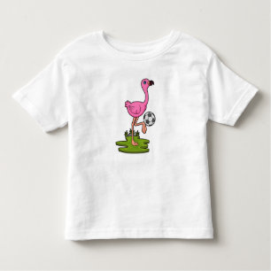 Flamingo as Soccer player with Soccer Toddler T-shirt