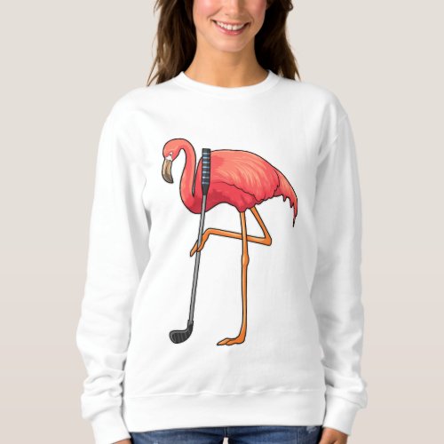 Flamingo at Golf with Golf club Sweatshirt