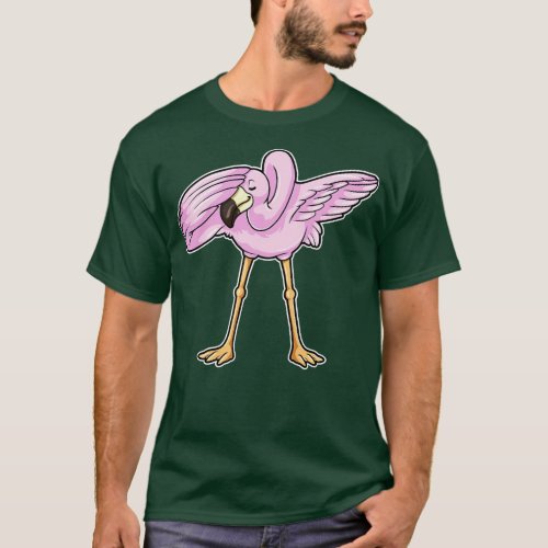 Flamingo at Hip Hop Dance Dab T_Shirt