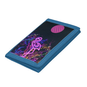 Flamingo at the dance party. Case-Mate iPhone case Trifold Wallet