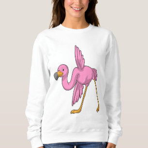 Flamingo at Yoga Stretching exercise Sweatshirt