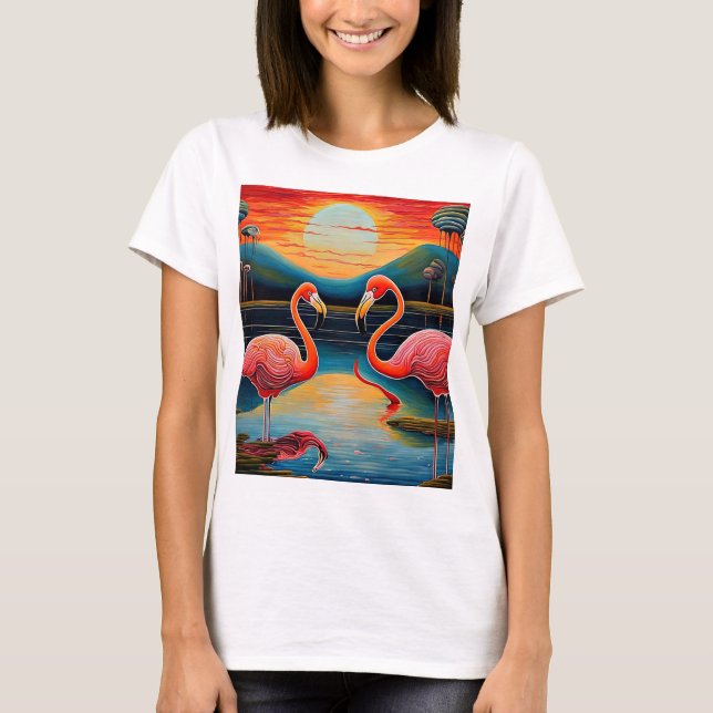 Flamingo Attraction T-Shirt (Front)