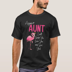 Flamingo Auntie Cute And  Flamingo Aunt T-Shirt