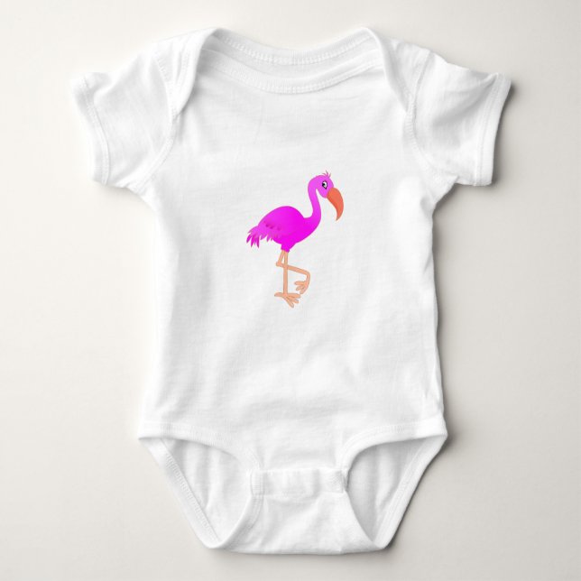 Flamingo Baby Bodysuit (Front)