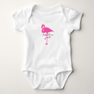 Flamingo baby - Customize name or add a number Bodysuit