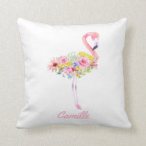 Flamingo Baby Nursery Custom Pillow