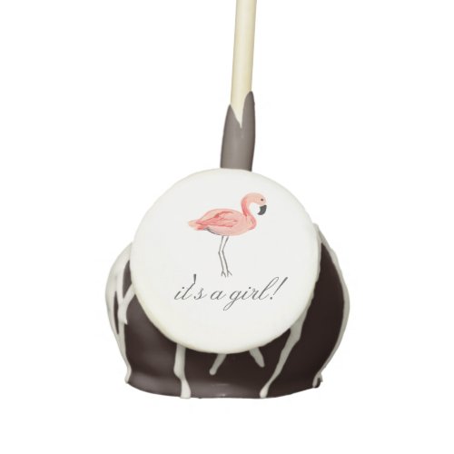 Flamingo Baby Shower Cake Pops