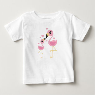 Flamingo Baby Shower Cute Tropical Baby T-Shirt