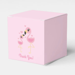 Flamingo Baby Shower Cute Tropical Favor Boxes