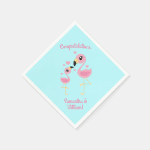 Flamingo Baby Shower Cute Tropical Napkins
