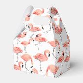 Flamingo Baby Shower Favor Boxes (Back Side)