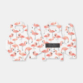 Flamingo Baby Shower Favor Boxes (Unfolded)