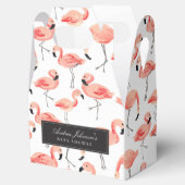 Flamingo Baby Shower Favor Boxes (Opened)