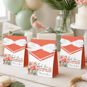 Flamingo Baby Shower Favor Boxes