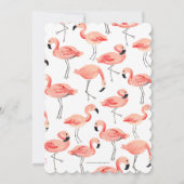 Flamingo Baby Shower Invitation (Back)