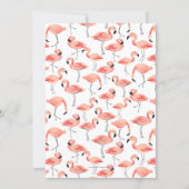 Flamingo Baby Shower Invitation (Back)